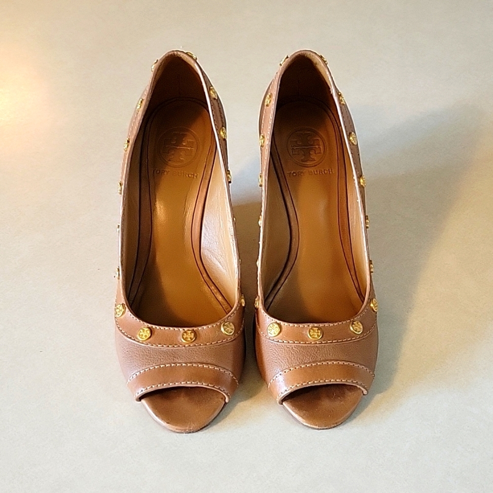 Tory Burch leather wedge heels